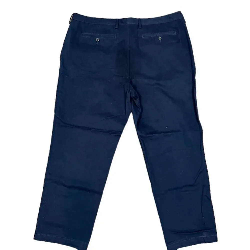 Lands' End Tailored Fit Men's Chino Pants Navy Size 42‎